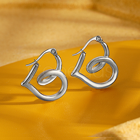 Stainless Steel Hoop Earring for Women NS6232-2-1
