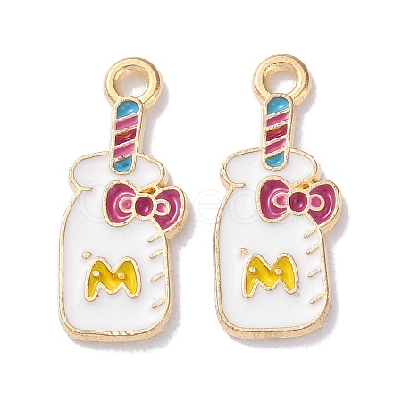 Alloy Enamel Pendants ENAM-O001-11O-G-1