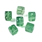 Acrylic Bead, Imitation Jade, Cube, Sea Green, 9x8x8mm, Hole: 2mm, 833pcs/500g