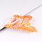 Hair Claw Clip, PVC Ponytail Hair Clip for Girls Women, Orange, 43x93x42mm