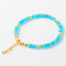 Simple Design Natural Amazonite Beaded Bracelets for Women, 