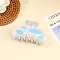 PVC Alligator Hair Clips, Hair Accessories for Women and Girls, White, 50x80mm