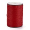 Round Waxed Polyester Thread String, Micro Macrame Cord, Twisted Cord, for Leather Sewing Stitching, Red, 0.8mm, about 54.68 Yards(50m)/Roll