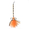 Halloween Witch Broom Ornament, with Grenadine, for Halloween Broomstick Witches Broom, Orange, 550x200mm