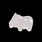 Natural Quartz Crystal Carved Hippo Figurines Statues for Home Office Desktop Decoration, 40x20mm