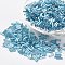 Glass Bugle Beads, Silver Lined, Pale Turquoise, 6x2mm, Hole: 0.5mm, about 10000pcs/bag