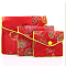 Brocade Cloth Bags, Flower Pattern, Jewelry Party Wedding Gifts Bags, Red, 3-1/8x4 inch(8x10cm)