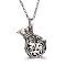 Alloy Cage Pendant Necklaces, Box Chain Necklaces