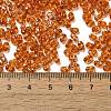 Spray Painted Glass Seed Beads SEED-F005-05A-02-4