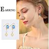 SUPERFINDINGS DIY Blank Dome Dangle Earring Making Kit DIY-FH0005-06-5