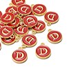 Golden Plated Alloy Enamel Charms X-ENAM-S118-03D-4