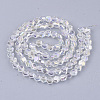 Electroplate Glass Beads Strands EGLA-T018-03-C05-2