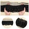 Nbeads Pleated Chiffon Lace Trim SRIB-NB0001-10C-4