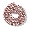 Eco-Friendly Dyed  Glass Pearl Round Beads Strands HY-A002-8mm-RB046-3