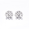 Non-Tarnish Multi-Petal 304 Stainless Steel Fancy Bead Caps X-STAS-N0013-16P-1