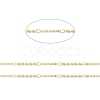 Brass Round Beaded Link Chains CHC-M025-20G-2