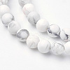 Natural Howlite Bead Strands G-G735-66F-6mm-3