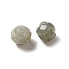 Natural Labradorite Carved Flower Beads G-O156-B-25-2