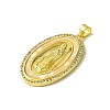 Real 18K Gold Plated Brass Micro Pave Cubic Zirconia Pendants KK-H472-14G-12-2