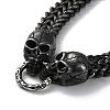 Ion Plating(IP) 304 Stainless Steel Wheat Chain Necklaces NJEW-P288-09AS-2