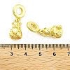 Rack Plating Brass European Dangle Charms KK-NH0001-13G-3