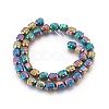 Electroplated Non-magnetic Synthetic Hematite Beads Strands G-P401-01-2