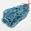 Electroplate Glass Faceted Rondelle Beads Strands EGLA-D020-4x3mm-40-2