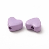 Heart Spray Painted Alloy Beads FIND-G053-01L-3