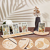 Gorgecraft 4Pcs 4 Style Wood Candle Holders & Tarot Card Stands DJEW-GF0001-47B-3