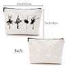 Custom Polycotton Ballet Dancer Printed Canvas Storage Bags ABAG-WH0029-131-2