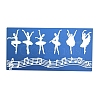 Music Note & Ballet Dancer Food Grade Silhouette Statue Silicone Mat Moulds MUSI-PW0003-02-2