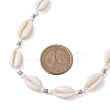 Summber Beach Natural Cowrie Shell Beaded Necklaces NJEW-JN04783-03-3