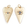 Brass Micro Pave Cubic Zirconia Pendants ZIRC-I042-01C-2