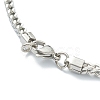 304 Stainless Steel Wheat Chain Necklaces NJEW-I245-08C-P-3
