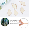 Animal Theme Unfinished Blank Wooden Pendants Set for Painting Arts WOOD-WH0124-26G-6