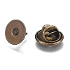 Brass Badge Lapel Pin Back Butterfly Clutches KK-Z003-01AB-3