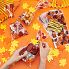 BENECREAT Rectangle Plastic Candy Bags for Thanksgiving Day CON-BC0007-06-3