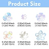 120Pcs 6 Styles Mixed Styles Acrylic Bead Caps SACR-YW0001-65-3