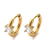 Golden 304 Stainless Steel Hoop Earrings EJEW-K271-01A-G-1