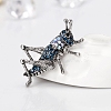 Grasshopper Alloy Rhinestone Brooches PW-WG35D4D-01-5