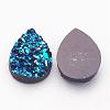 Druzy Resin Cabochons CRES-S043-14x10mm-6-2