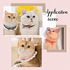 3Pcs 3 Colors Wool Woven Cat Collars AJEW-FG0002-66-5
