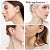 10 Pair Brass Micro Pave Clear Cubic Zirconia Earring Hooks ZIRC-SZ0004-99-7