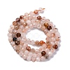 Natural Rutilated Quartz Beads Strands G-G188-B07-02-3