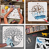 Plastic Drawing Painting Stencils Templates DIY-WH0396-0139-4