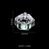 Hexagon Nail Art Glass Dappen Dish MRMJ-S047-029-1