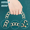 Alloy Chain Style Bag Handles FIND-WH0126-21KCG-4