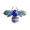 Alloy Rhinestone Brooch for Backpack Clothes PW-WG87504-02-3