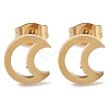 PVD Vacuum Plating 304 Stainless Steel Stud Earrings for Women EJEW-A048-43B-G-1