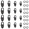 Unicraftale 16Pcs 4 Styles 304 Stainless Steel Lobster Claw Clasps STAS-UN0038-63-1